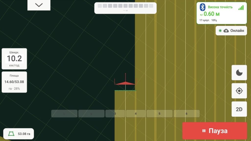 Інтерфейс Tractor GPS Navigator